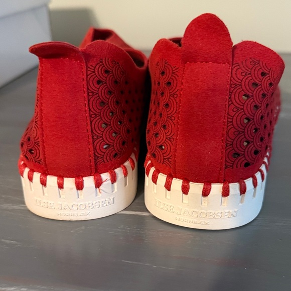 Women’s Ilse Jacobsen Deep Red Slip-On - Picture 3 of 7